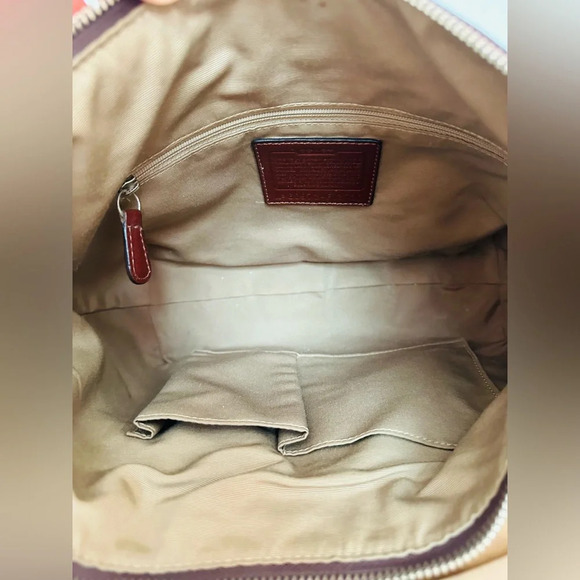 COACH ~ Rich brown leather bag with silver-tone hardware No G0973 circa Y2K - Picture 5 of 14